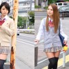 帰宅途中の超ミニスカ×ニーハイ×パンチラ美少女をロックオン！すべすべやわらか絶対領域を触って嗅いで舐めて、味わい尽くしました。【制服/ストーカー/脚フェチ/太ももコキ】 - サンプル画像 - 1