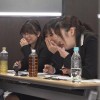 SOD女子社員試験官9名が全裸男性1名へち○ぽの勃起からザ～汁射精を手厚いサポート付きでじっくり審査 新人AV男優CFNMハーレムオーディション - サンプル画像 - 5