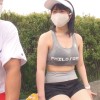ジョギング爆乳娘 リク（I-cup） 乳首浮き出るノーブラボインをユッサユサ揺らして無意識に挑発してくる脇甘い系女子 - サンプル画像 - 1
